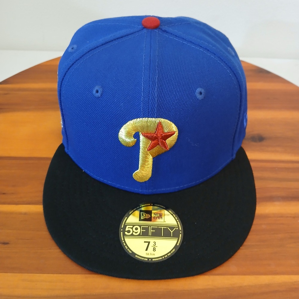 Philadelphia Phillies 1996 All Star Game Hat Blue Black 7 3/8 New Era 59FIFTY